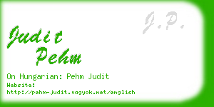 judit pehm business card